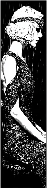 Free dark romance bookmark featuring a sad lady in a vintage style